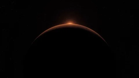 Mars closeup Stock Footage 96674389