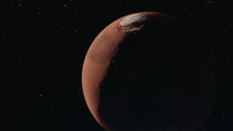 Mars colonization concept in a high-resolution animation Stock Footage 301523515