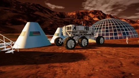 Mars Colony Video stock 106830085