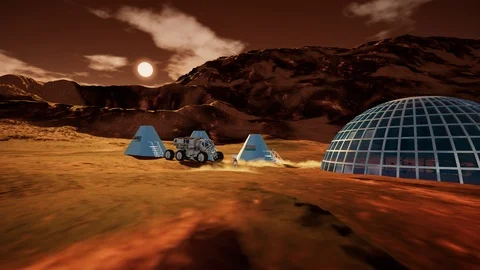 Mars Colony Video stock 106830301