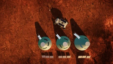 Mars Colony Video stock 106830405