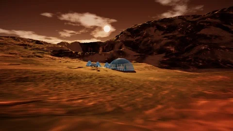 Mars Colony Stock-Footage 106830550