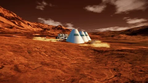 Mars Colony Video stock 106830574