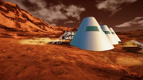 Mars Colony Video stock 106830595