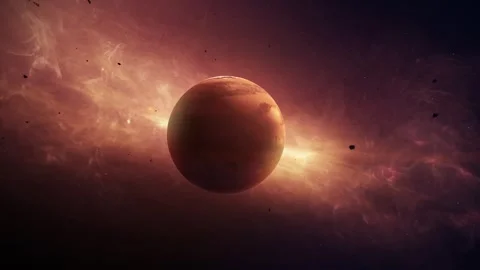 Mars in the Cosmos Stock Footage 314608281