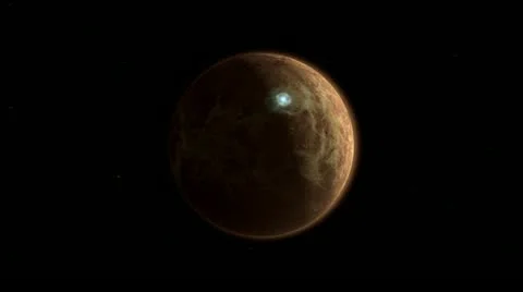 Mars deep impact Stock Footage 12572625
