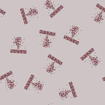 Mars dust devils planet glyph vector seamless pattern Stock Illustration