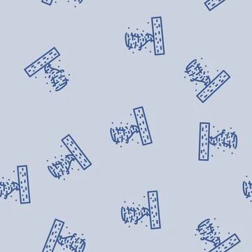 Mars dust devils planet line vector seamless pattern Stock Illustration