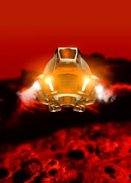 Mars exploration, artwork Stock Illustration