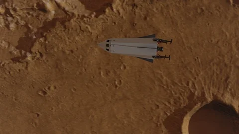 Mars Flyover Stock Footage 118015131