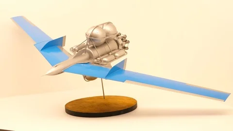 Mars Glider design to explore surface and land the crews. Steven Gallacci, 2015 Vídeos de archivo 124668722