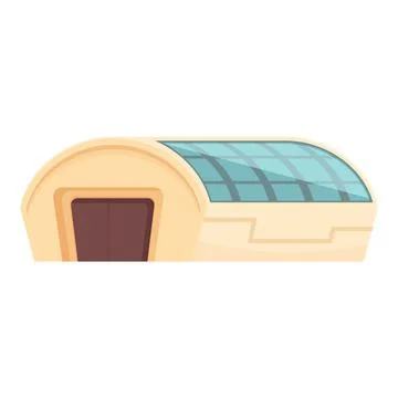 Mars hangar icon cartoon vector. Space base Stock Illustration