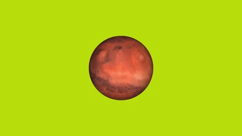 Mars icon animated video Stock Footage 294403316