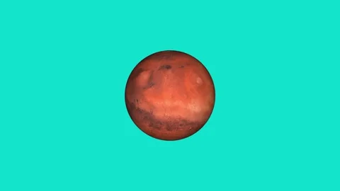 Mars icon animated video Stock Footage 294403347