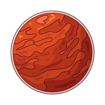 Mars illustration Stock Illustration