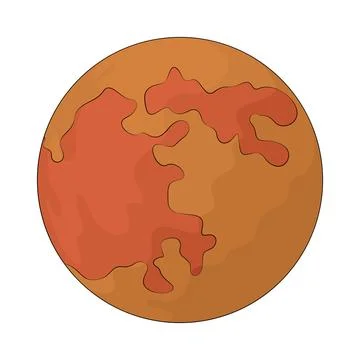 Mars illustration Stock Illustration