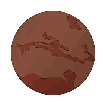Mars illustration Stock Illustration