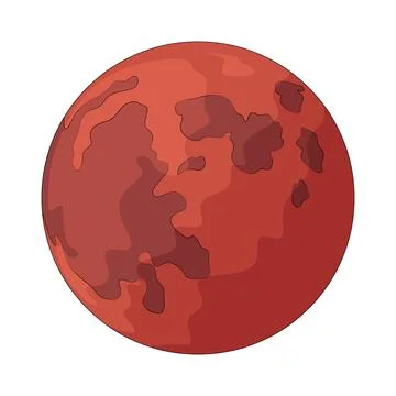Mars illustration Stock Illustration