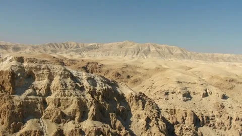 Mars Landscape Desert Mountains Rugged Cliff Hill Dust Rover Stock-Footage 307100847