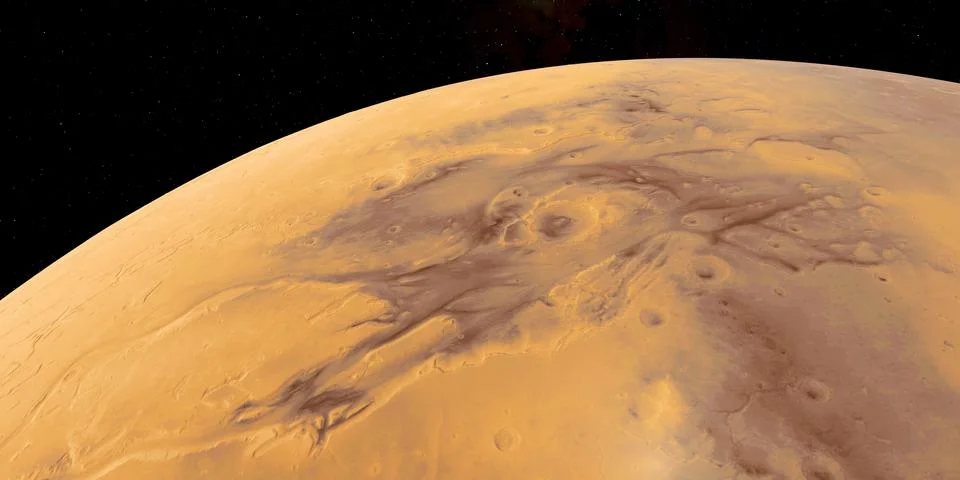 Mars Landscape Ilustração Stock