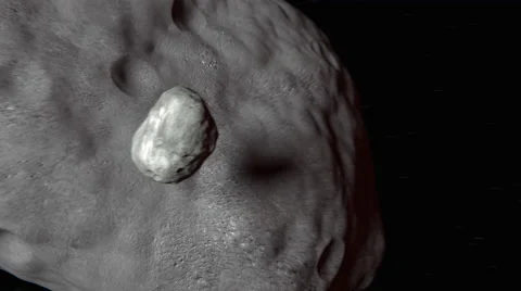 Mars, Phobos and Asteroid - Overtake and Pan - 29.97 FPS Stock Footage 68748884