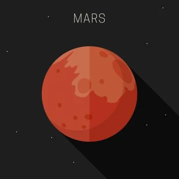 Mars planet Stock Illustration