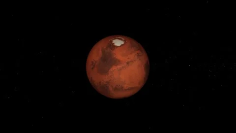 Mars planet, Mars planet animated Stock Footage 257444468