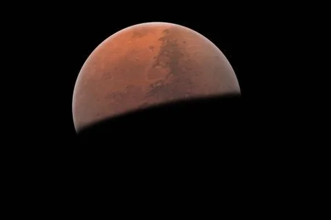 Mars planet in outer space showing the beauty of space exploration concept Stock-Illustration