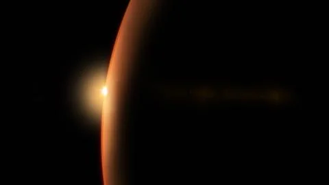 Mars planet in outer space showing the beauty of space exploration concept Иллюстрация