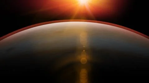 Mars planet in outer space showing the beauty of space exploration concept 库存插图