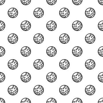Mars planet pattern seamless Stock Illustration