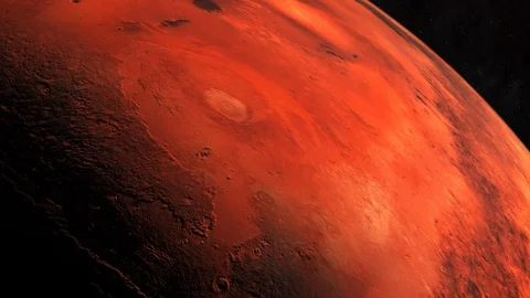 Mars planet. Red planet Stock Footage 122541977