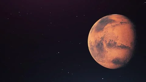 Mars planet. Rotation animation Stock Footage 314566960