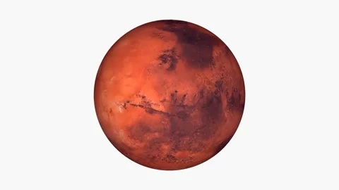 Mars planet rotation Video stock 154333934
