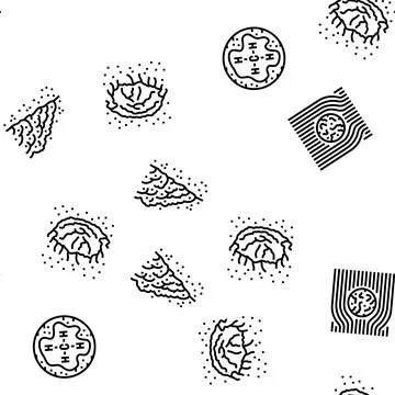 Mars planet space astronomy vector seamless pattern Stockillustratie