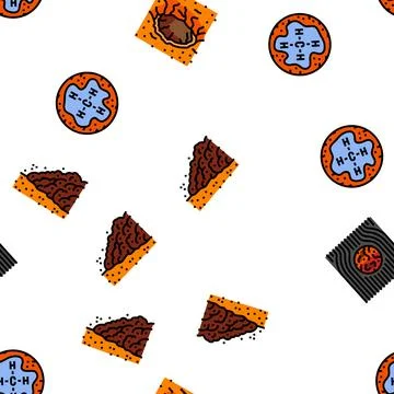 Mars planet space astronomy vector seamless pattern 스톡 일러스트