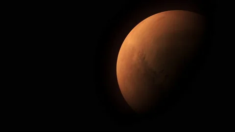 Mars Planet In Space Video stock 143828941