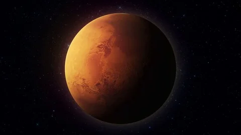 Mars Planet from space orbit Vídeos de archivo 78384897