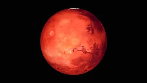Mars planet spinning Vídeo Stock 140988276