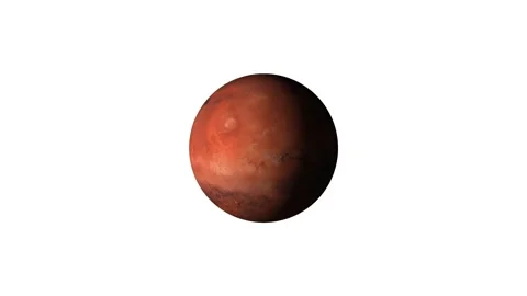 Mars planet spinning Stock Footage 288920964
