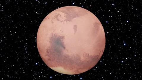 Mars planet spinning. Space Animation. 4K 60fps 库存影片 314486620