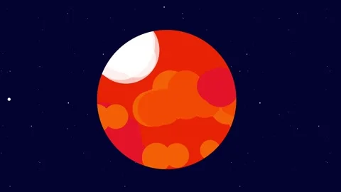 Mars Planet View Stock Footage 335640282