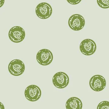 Mars polar ice caps planet glyph vector seamless pattern 스톡 일러스트
