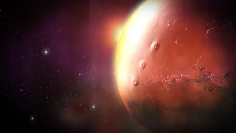 Mars Red Planet Background Stock Footage 270717338