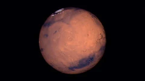 Mars the Red Planet Rotation Seamless Loop Video stock 285839522