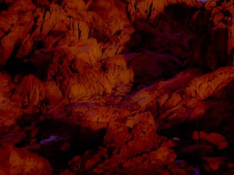 Mars-like rocky surface – abstract texture Foto stock