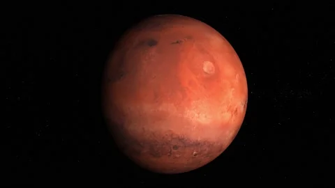 Mars Rotating 4K Seamless Loop Video stock 213253748