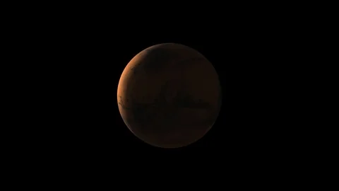 Mars rotating seamless loop 4K 01 動画素材 121347264