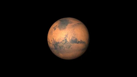 Mars rotating seamless loop 4K 03 動画素材 121347374