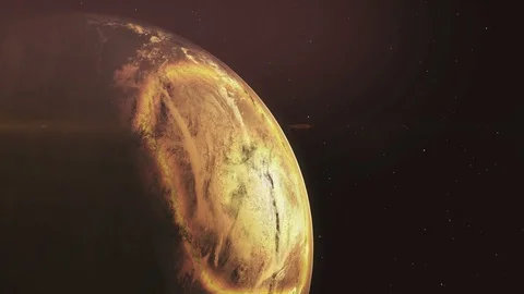 The Mars Rotation Stock Footage 98489148